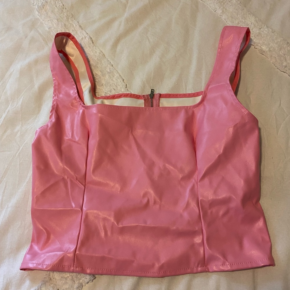 Pink crop top